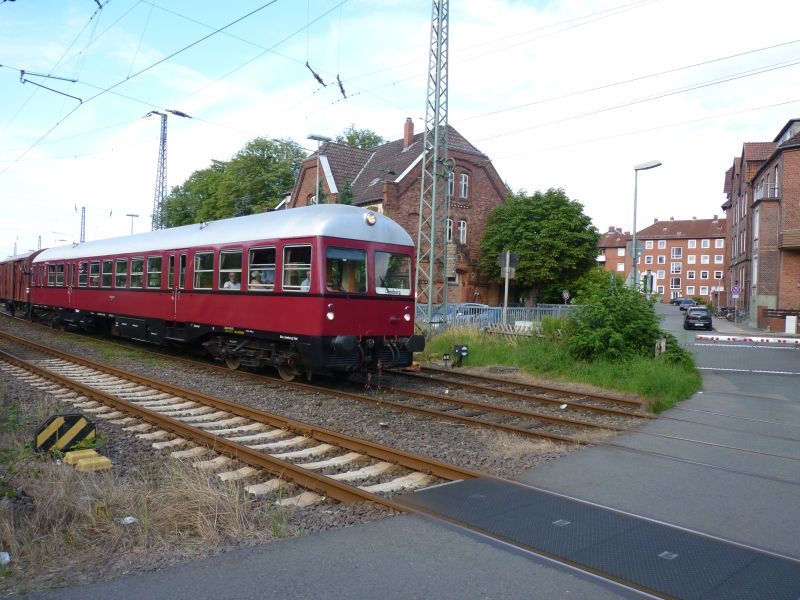 Kurz vorm Hauptbahnhof: Der AVL GDT \"Elbtal\" am Bahnhof Lüneburg Nord. Von hier aus ging es früher nach Bleckede Am Bleckeder Bahnhof